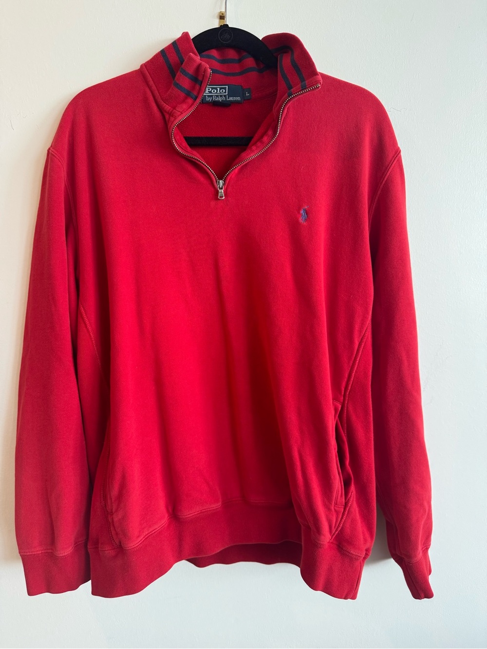 Polo by Ralph Lauren Half Zip Pullover Sweatshirt L
